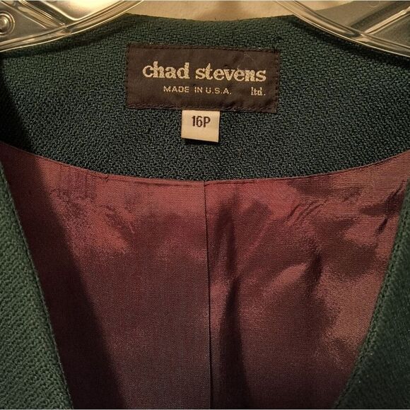 Vintage Chad Stevens Forest Green Blazer - Picture 4 of 7